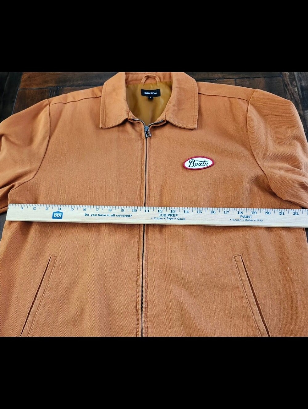 Brixton Men's Caramel Zip-Front Shirt Jacket - Picture 5 of 5